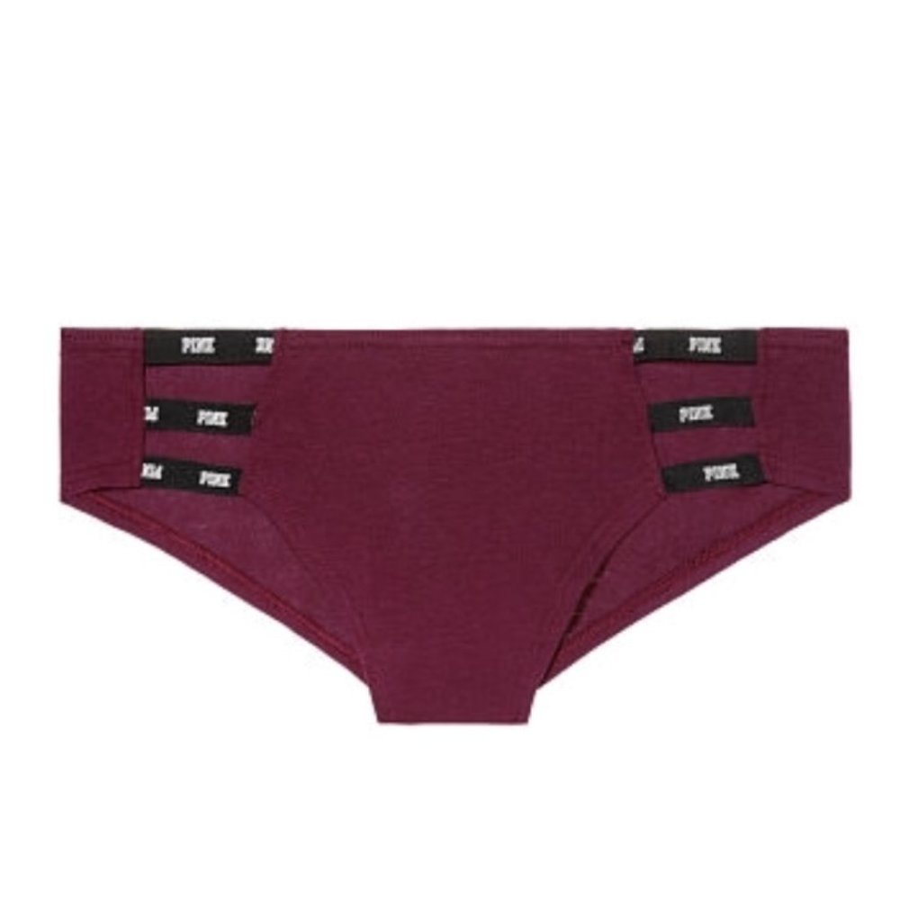 New Victoria’s Secret PINK Mini Logo Strappy Cheekies Cheeky Panties - Medium